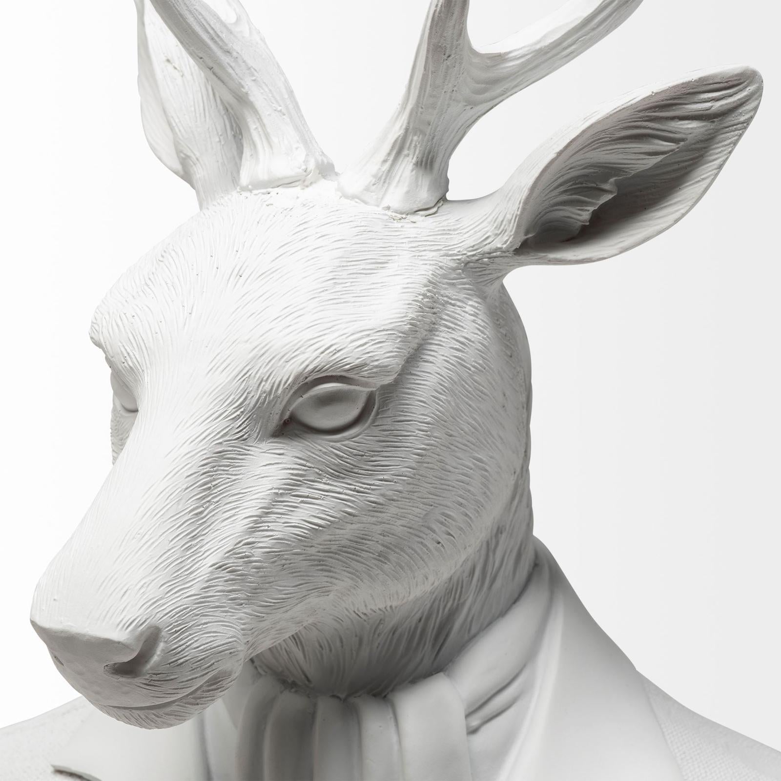 Mercana Mozart White Resin Deer In A Suit