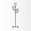 Mercana Trifect Black Iron Pipe Three Face Floor Clock
