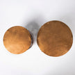 Mercana Rudebekia 16L x 16W Gold Round Metal Accent Tables- Set of 2 Clearance