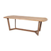 Mercana Denver Rectangular Brown Solid Wood Top & Base Dining Table
