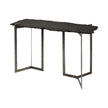 Mercana Shale Black Live-Edge Slate and Iron Console Table Clearance