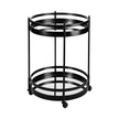 Mercana Ada Metal Frame Two-Tier w/Glass Shelf Bar Cart Clearance