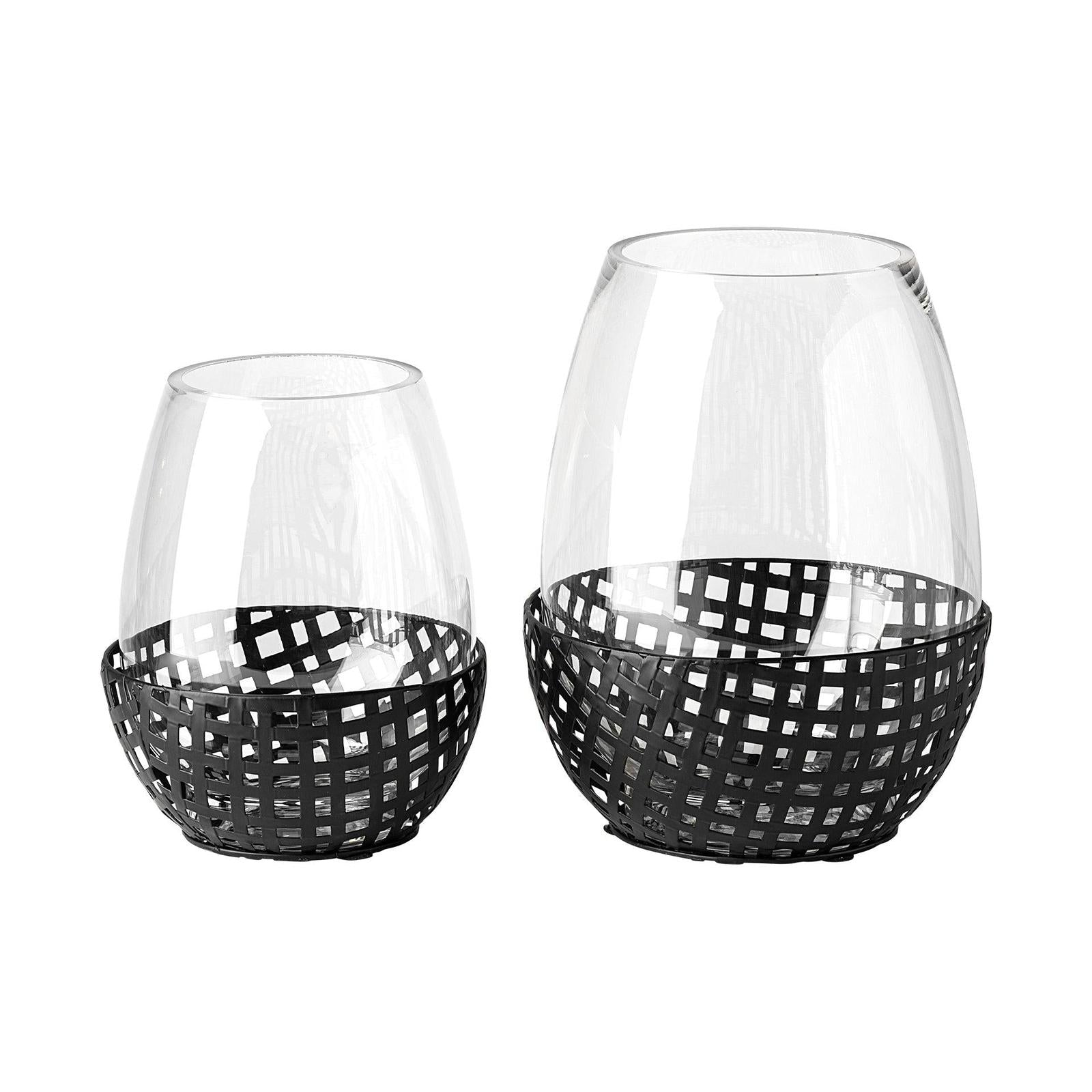 Mercana Reena Woven Metal Base Table Candle Holder