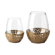 Mercana Reena Woven Metal Base Table Candle Holder