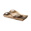 Mercana Tawny Natural Wooden Trays - Set of 2