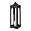 Mercana Ina Charcoal Metal Candle Holder Lantern
