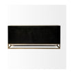 Mercana Genevieve Gray Fir Veneer W/Gold Metal Frame Base 9 Drawer Sideboard Clearance