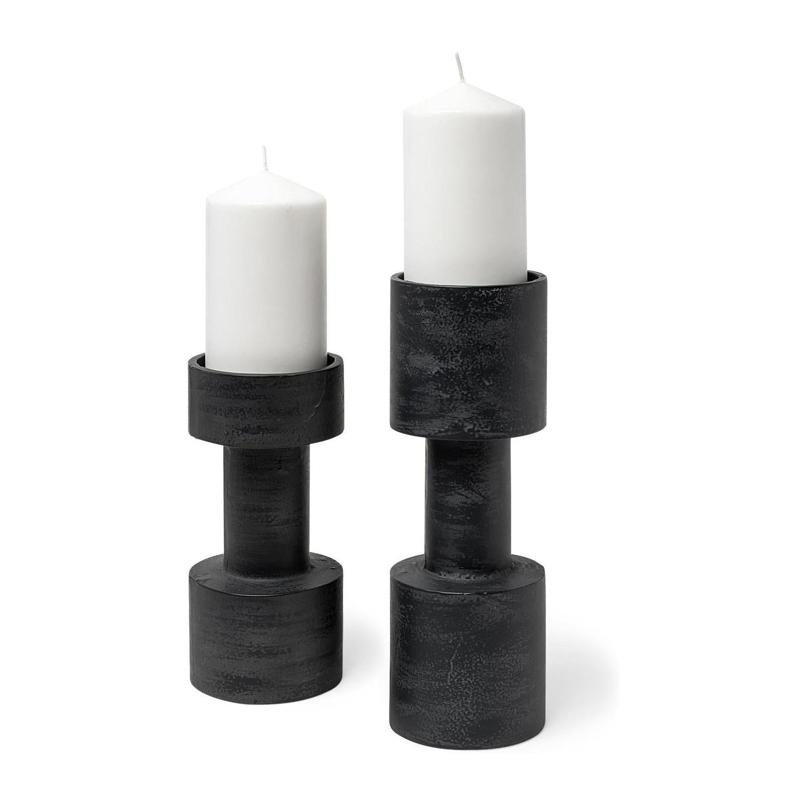 Mercana Bolton Black Metal Table Candle Holders