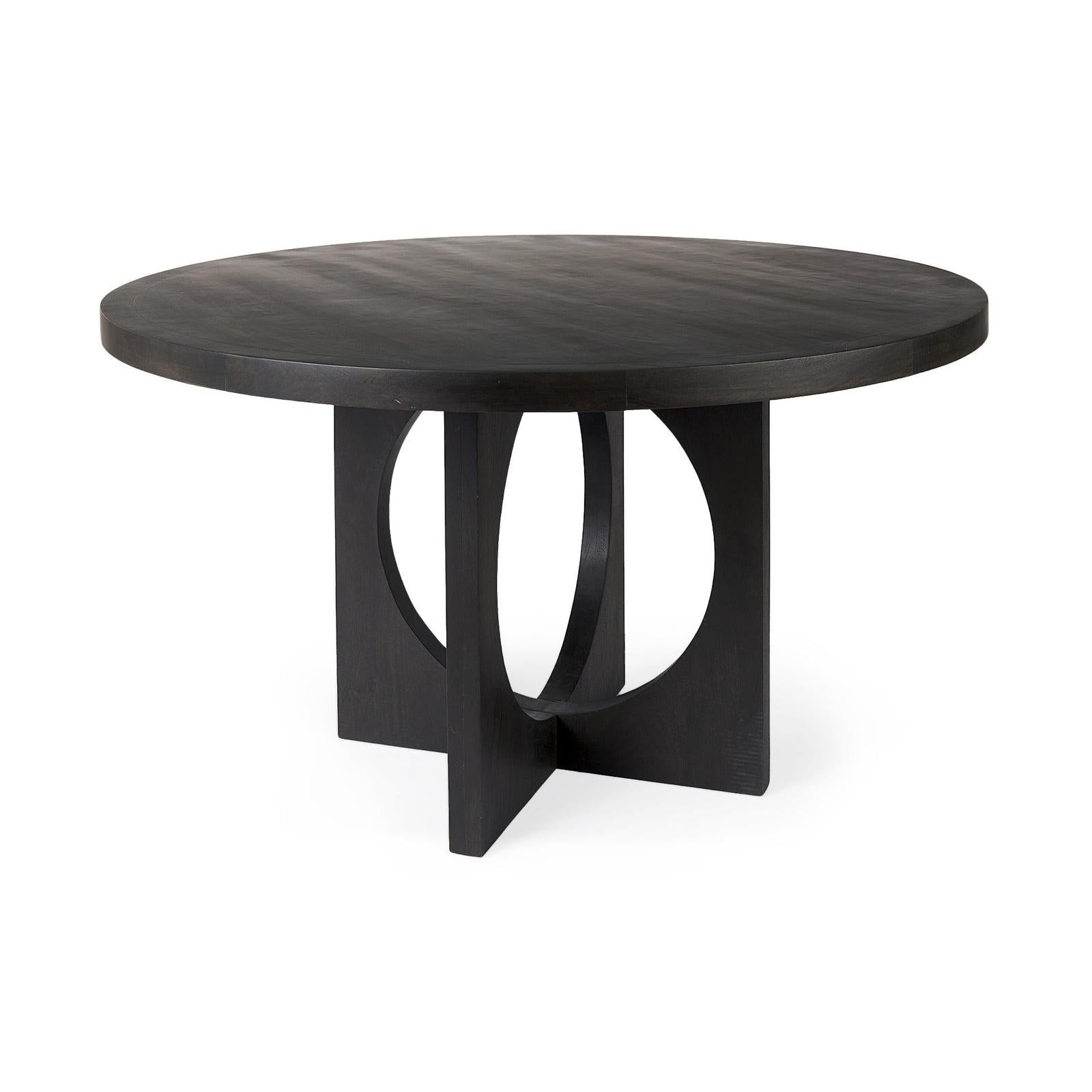 Mercana Liesl Wood W/ Circular Top Dining Table