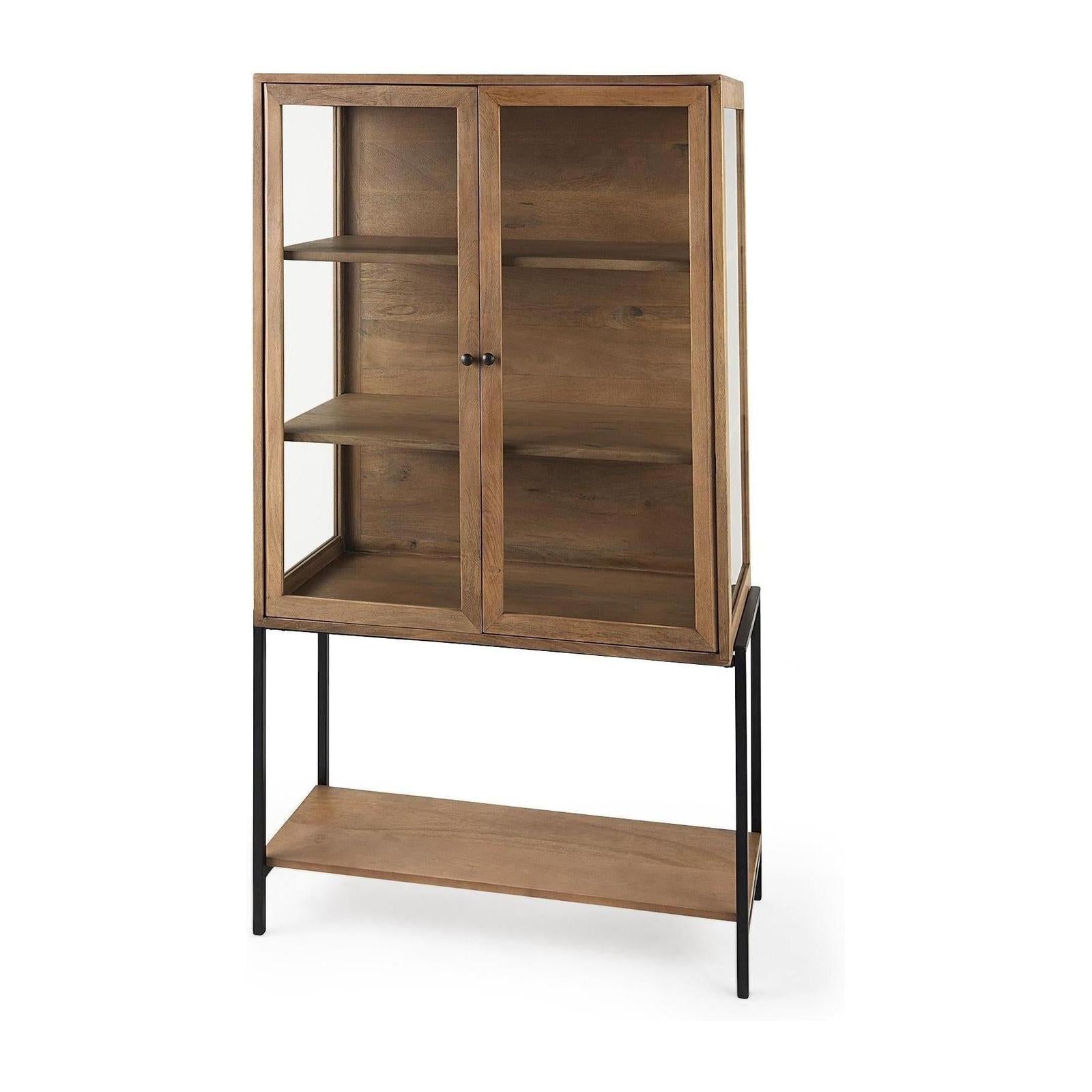 Mercana Arelius Wood Display Cabinet