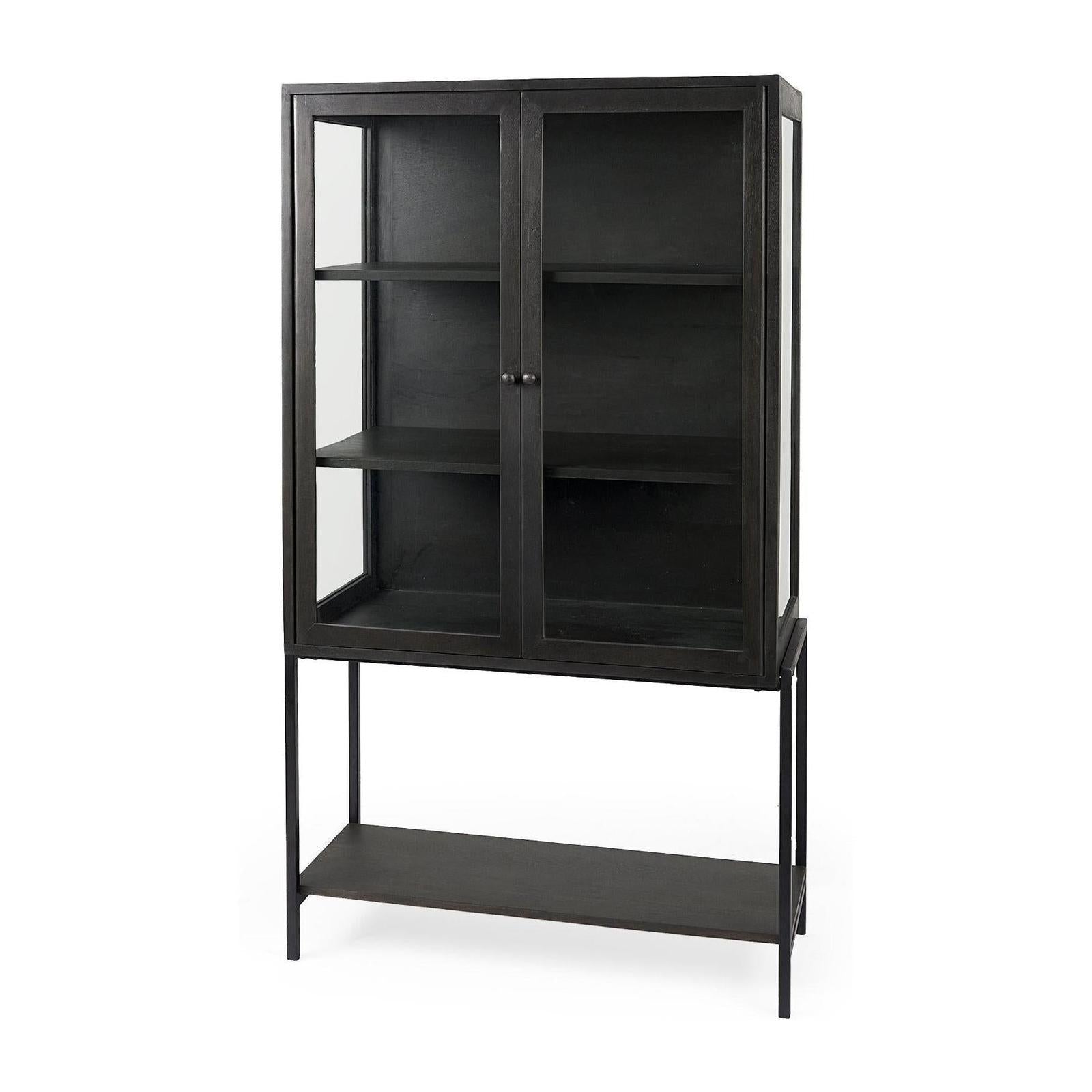 Mercana Arelius Wood Display Cabinet