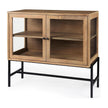 Mercana Arelius Glass Doors Accent Cabinet