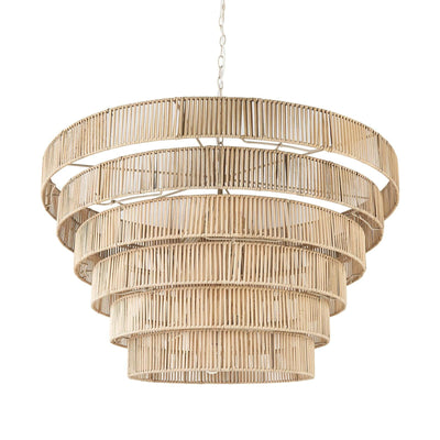 Mercana Marimba Natural Cane 6 Tier Chandelier