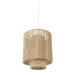 Mercana Aviario Natural Cane Cylindrical Pendant Light Clearance