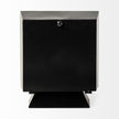 Mercana Ralph Black Metal Table Clock