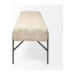 Mercana Avery Upholstered Seat With Metal Base Accent Bench