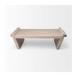 Mercana Elaine Brown Solid Wood Top & Base Coffee Table Clearance