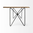 Mercana Papillion Rectangular Metal Base Dining Table Clearance