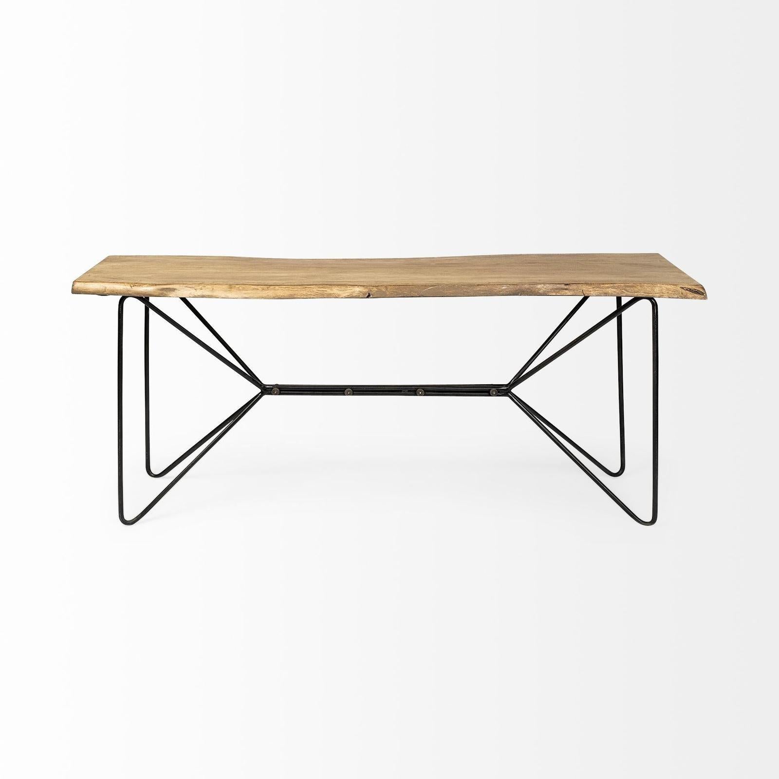 Mercana Papillion Wood and Iron Console Table Clearance