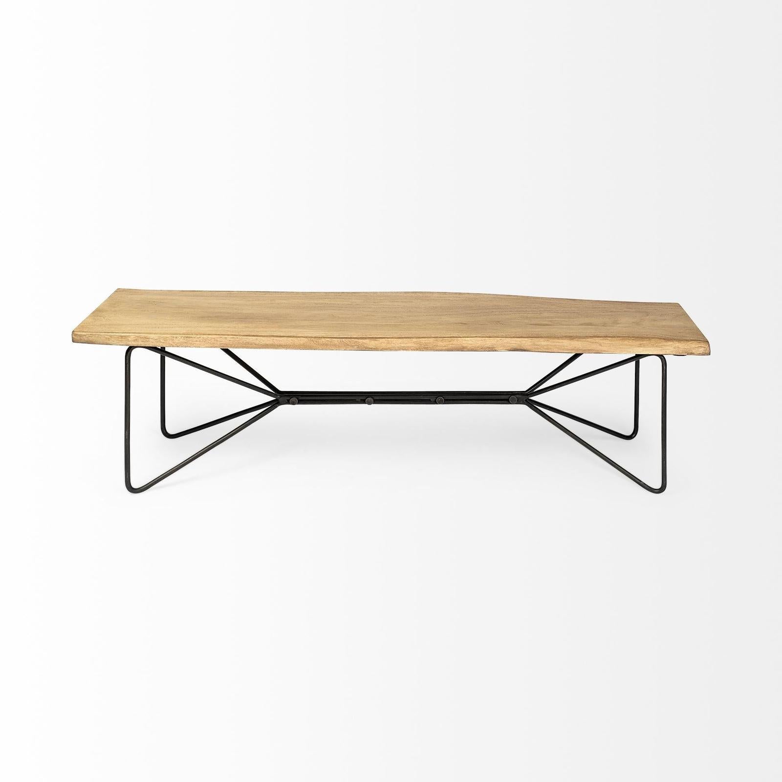 Mercana Papillion Wood And Iron Dining Bench Clearance
