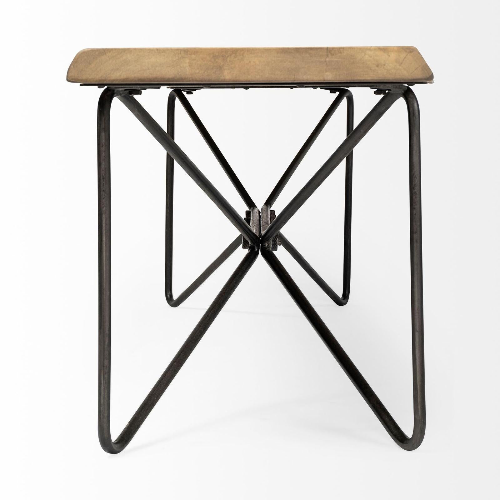 Mercana Papillion Wood And Iron Dining Bench Clearance