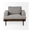 Mercana Colburne Wood and Iron Frame Accent Chair Clearance