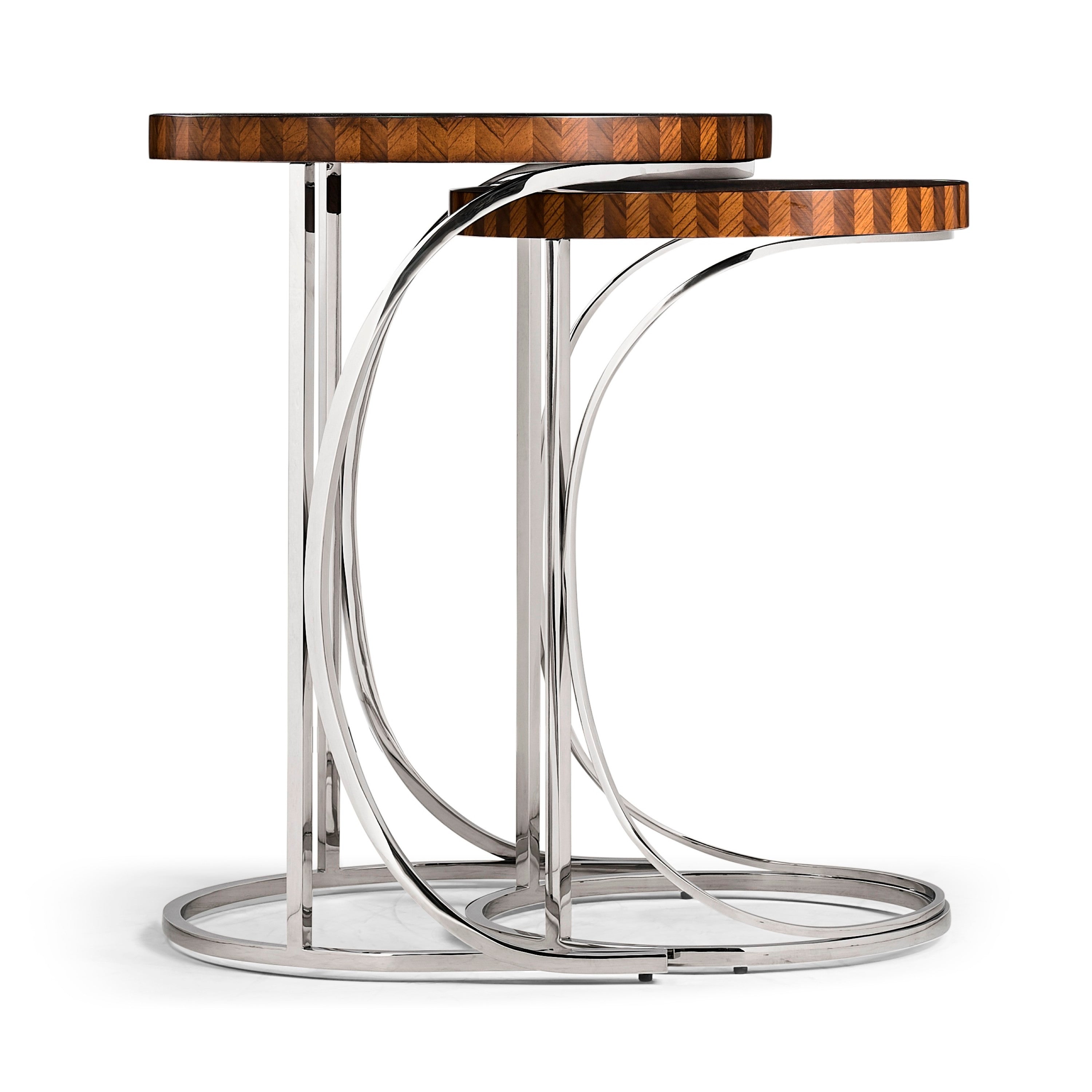 Jonathan Charles Feather Inlay Nest of Tables ( 494959-ZEB )