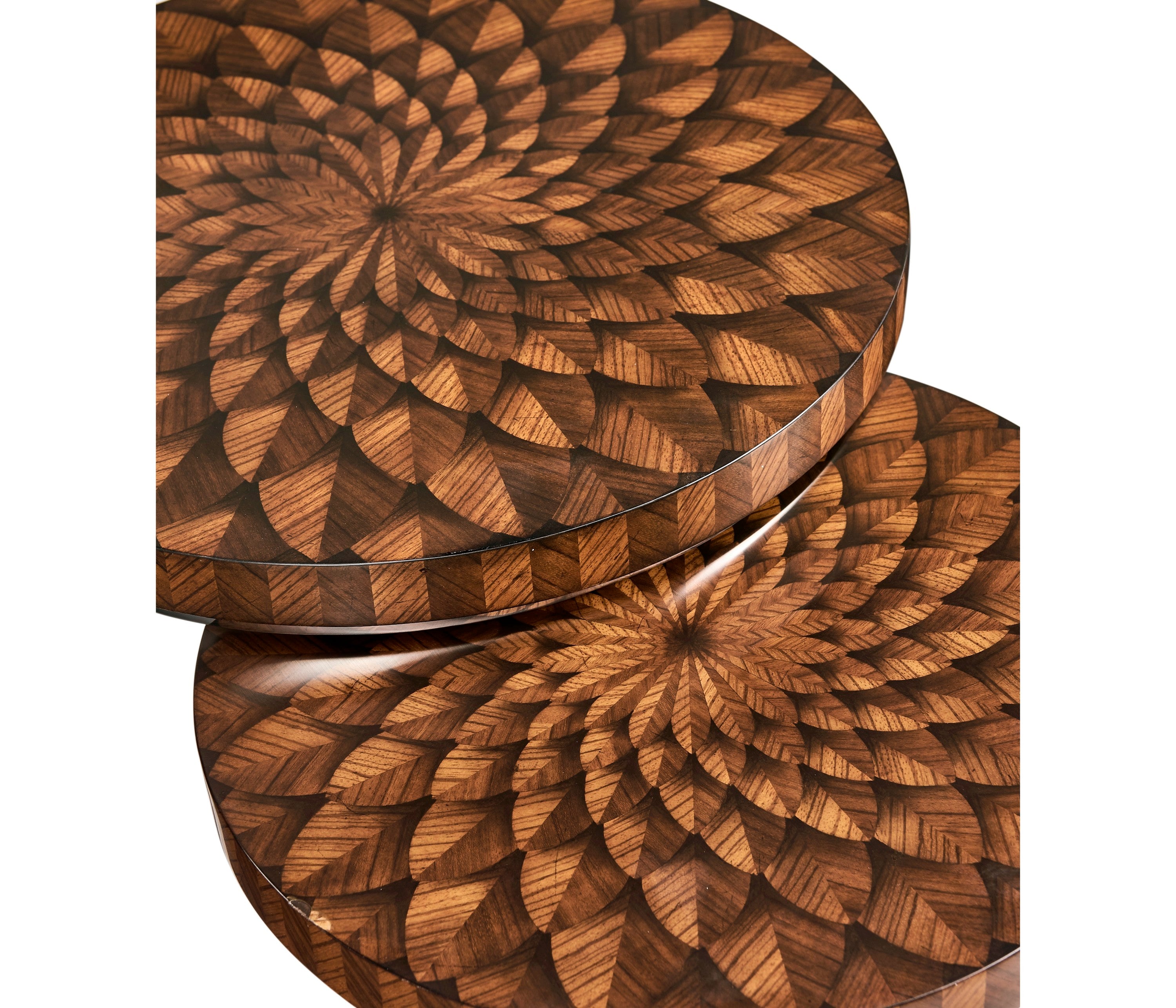 Jonathan Charles Feather Inlay Nest of Tables ( 494959-ZEB )