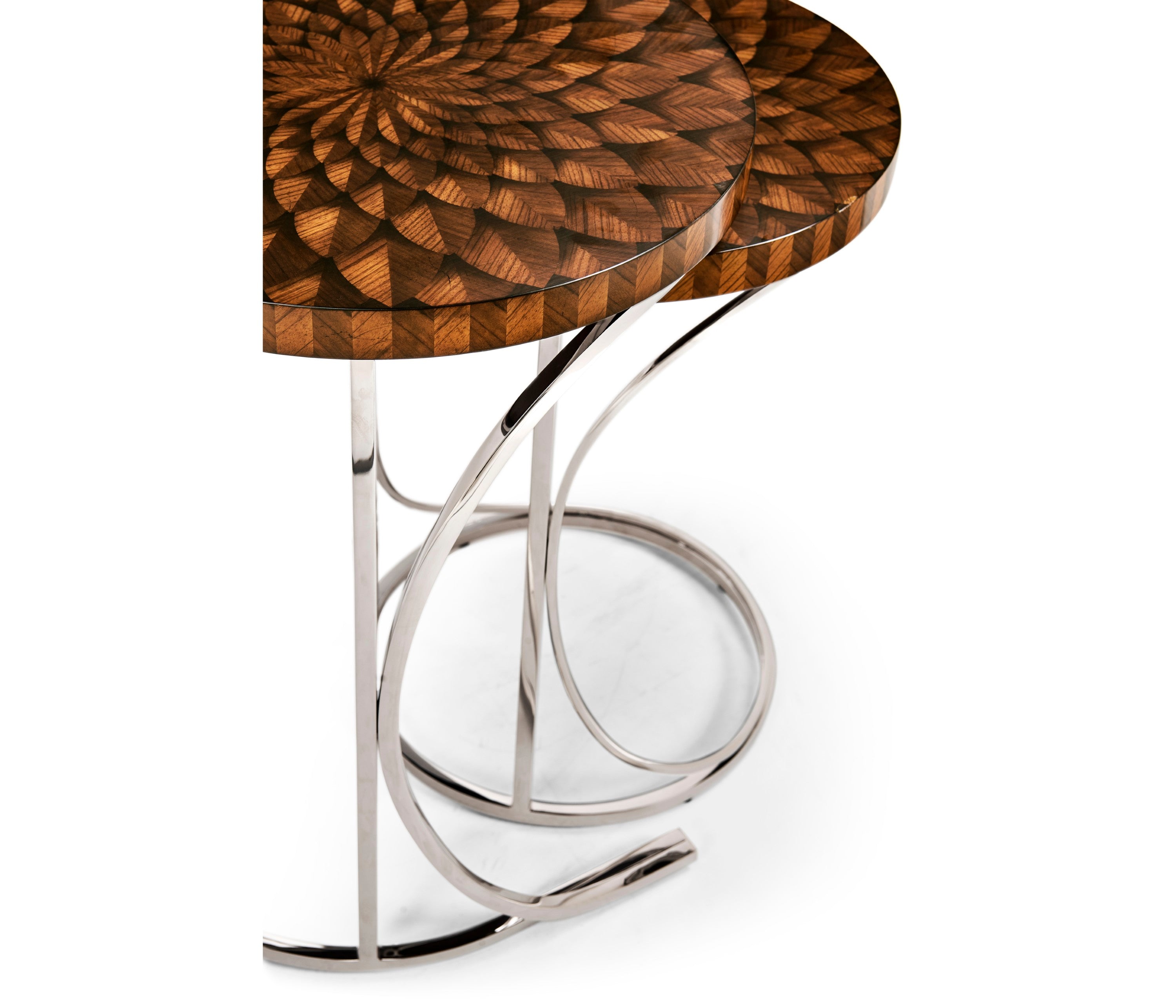 Jonathan Charles Feather Inlay Nest of Tables ( 494959-ZEB )