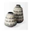 Mercana Delaney Large Gray Patterned Ceramic Vase Clearance