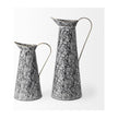 Mercana Colette Black/White Patterned Vase