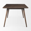 Mercana Nicholas Brown Solid Wood Top Metal/Wood Leg Dining Table Clearance
