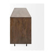 Mercana Grace Two-Tone Brown Solid Wood 6 Drawer Sideboard