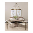 Mercana Decamp Metal Chassis Glass Tube Twelve Light Chandelier