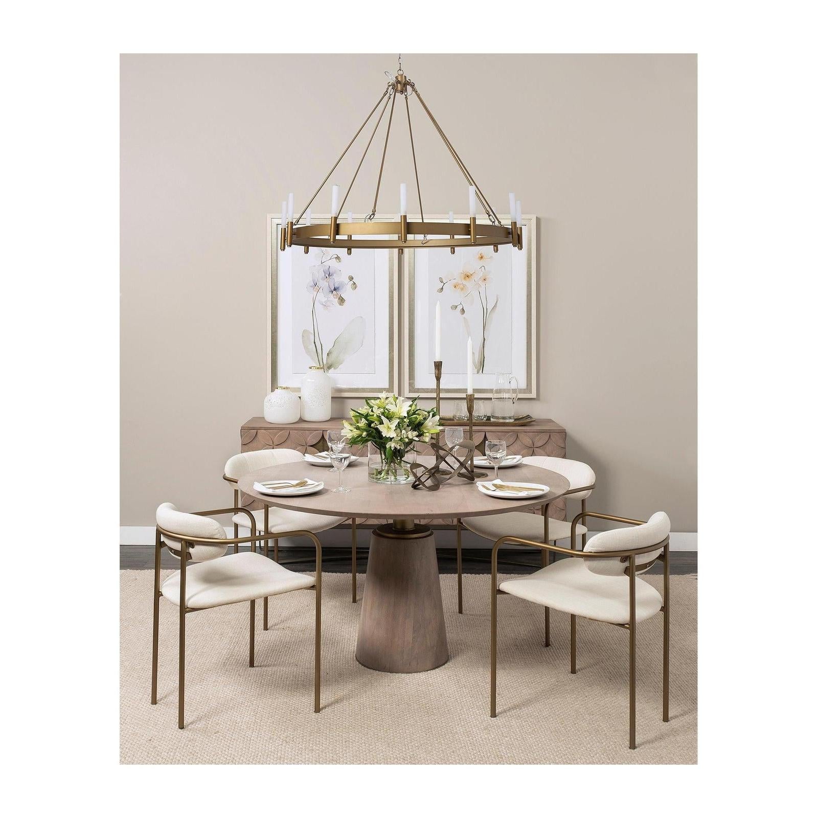 Mercana Decamp Metal Chassis Glass Tube Twelve Light Chandelier