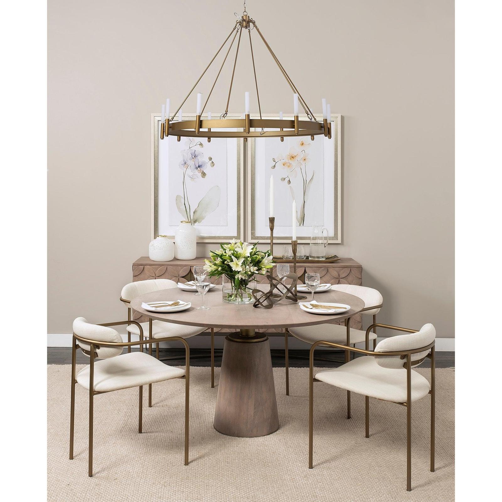 Mercana Maxwell Round Accent Pedestal Bistro Table