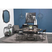 Mercana Chriselle Black Metal And Glass Two Tier Bar Cart Clearance