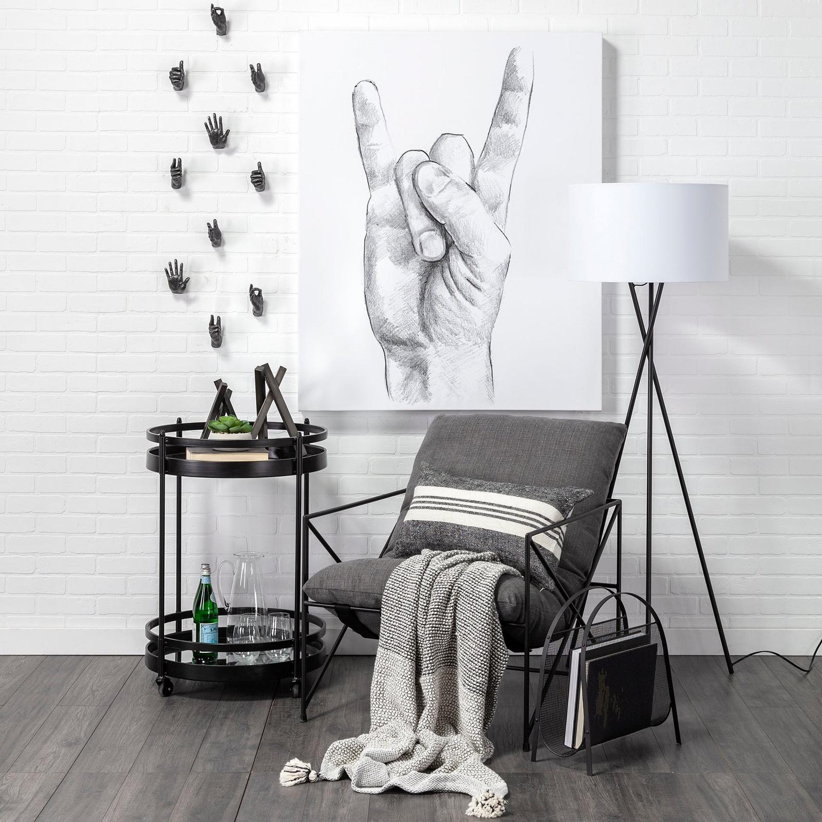 Mercana Leonidas Metal Frame Accent Chair