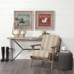 Mercana Zain Brown Wooden Vintage Inspired Candle Holder Lantern Clearance
