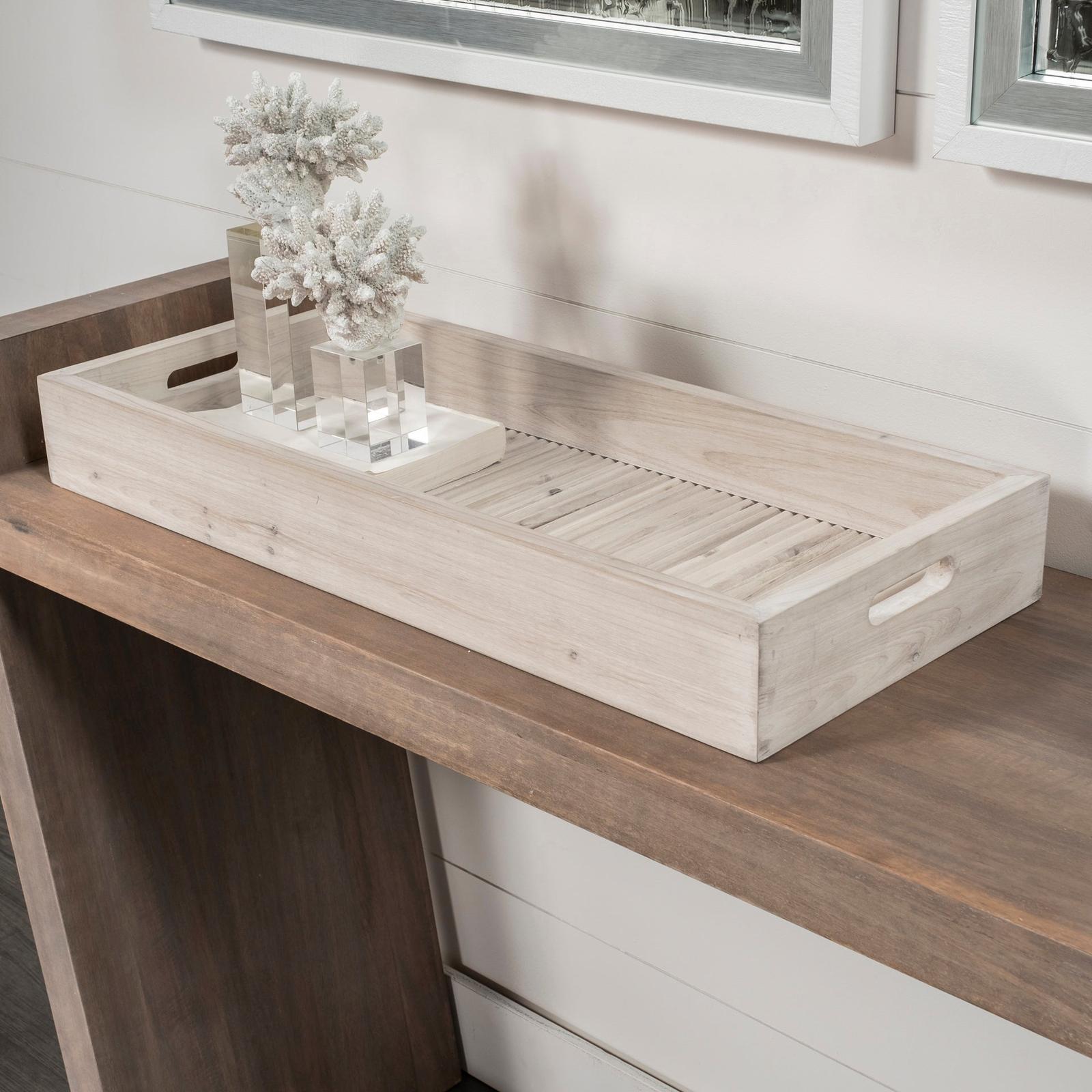 Mercana Horatio Natural Wood Rectangular Serving Tray