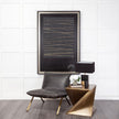 Mercana Flavelle Leather Cushion Seat and Solid Iron Base Accent Chair Clearance