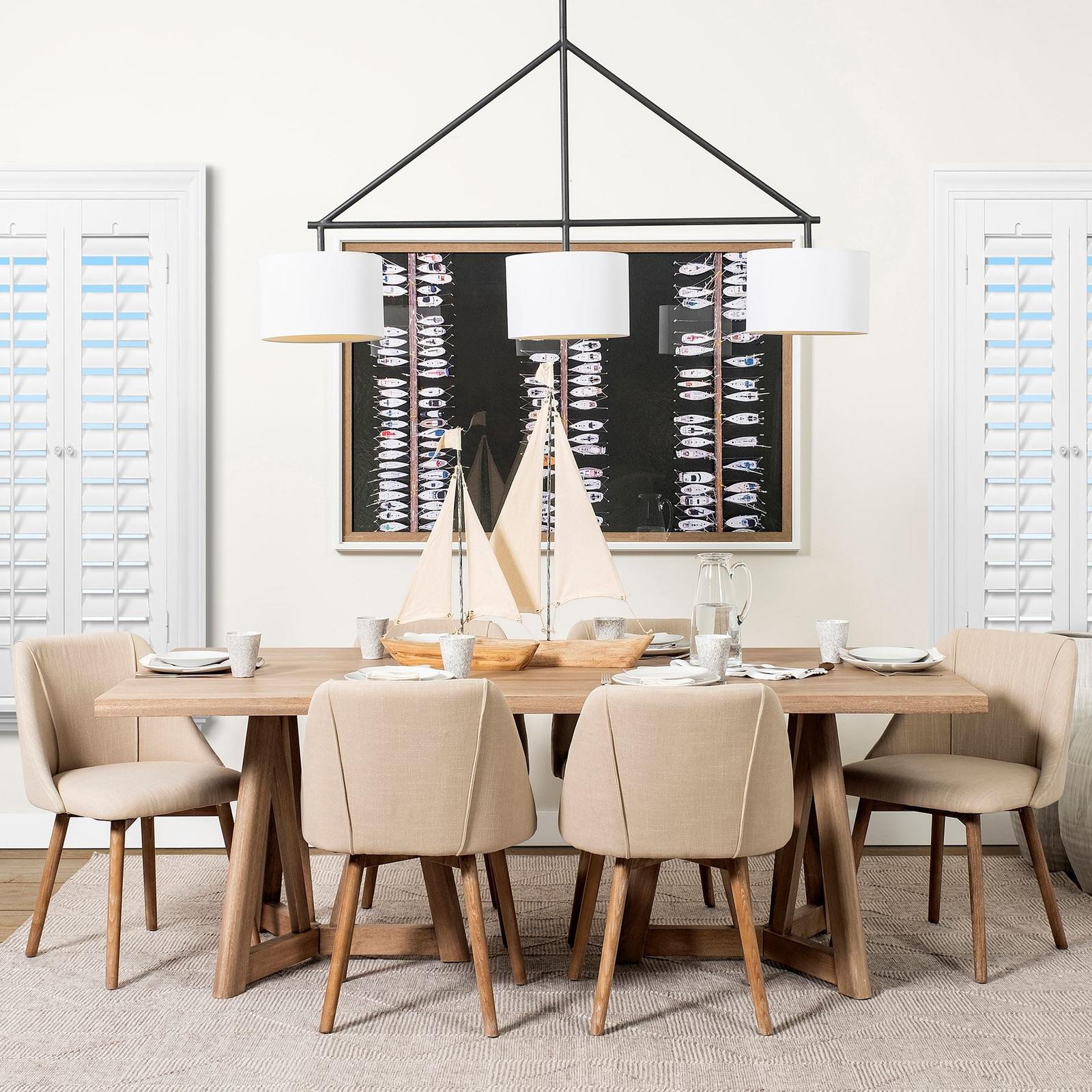 Mercana Tartane Brown/Cream Nautical Inspired Sailboat
