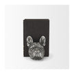 Mercana Bruno Silver American Bulldog Bookends- Set of 2