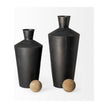 Mercana Asher Black Metal Urns - Set of 2