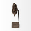 Mercana Pinterra Brown Resin Pinecone Replica Clearance