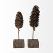Mercana Pinterra Brown Resin Pinecone Replica Clearance