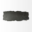 Mercana Shale Black Live-Edge Slate and Iron Console Table Clearance