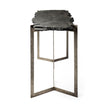 Mercana Shale Black Live-Edge Slate and Iron Console Table Clearance