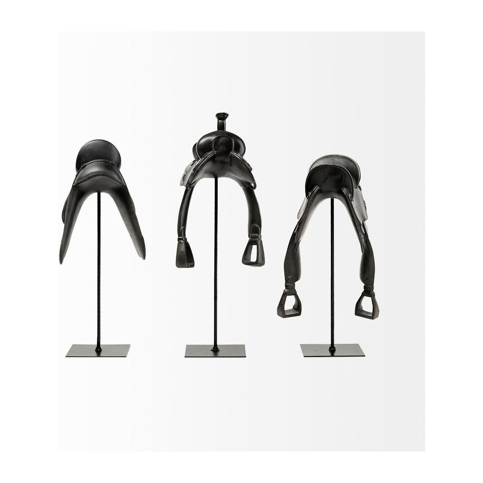 Mercana Colt Black Equestrian-Inspired Western Horse Saddle