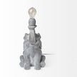 Mercana Tantor Gray Resin Elephant Calf Table Lamp